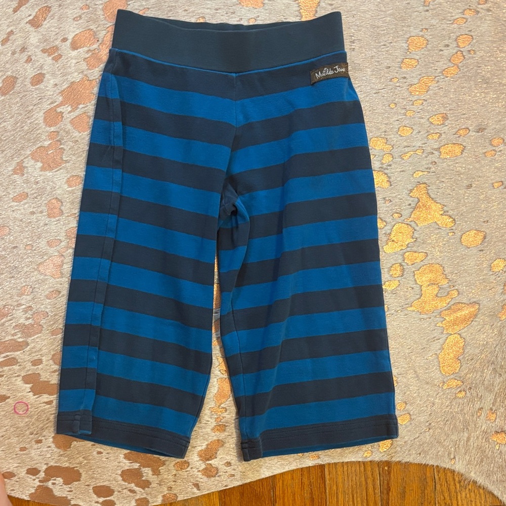 Matilda Jane Navy and Bright Blue Striped Athletic Capris